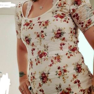 Kirra floral lace shirt